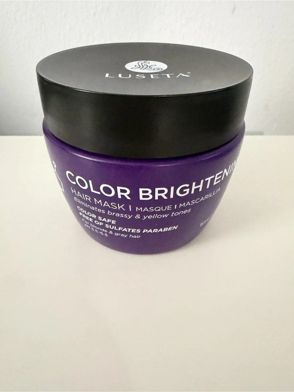 LUSETA Hair Mask Color Brightening 16.9 fl oz For Blonde & Gray Hair NEW